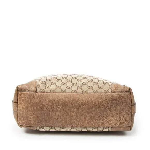 Gucci Brown Beige GG Canvas Shoulder Bag - Picture 6 of 10